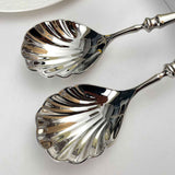 2-piece large service spoon set, 304 stainless steel catering utensils, used for party buffet dinner banquet cooking kitchen foundation, (silver) In Australia - Darrahopens