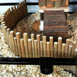 Hamster Bridge Hamster Wooden Fence Squirrel Flexible Bending Ladder Cage Toy Sandrat（30cm） In Australia - Darrahopens