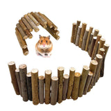 Hamster Bridge Hamster Wooden Fence Squirrel Flexible Bending Ladder Cage Toy Sandrat（30cm） In Australia - Darrahopens