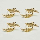 4pcs Curtain Tie Backs, Simple Elegant Leaf Curtain Tieback DIY Decorative Holdbacks Zinc Alloy Twist Drape Holder Clip for Home Office(Gold) In Australia - Darrahopens