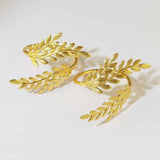 4pcs Curtain Tie Backs, Simple Elegant Leaf Curtain Tieback DIY Decorative Holdbacks Zinc Alloy Twist Drape Holder Clip for Home Office(Gold) In Australia - Darrahopens