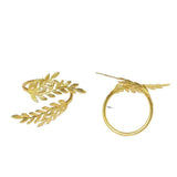 4pcs Curtain Tie Backs, Simple Elegant Leaf Curtain Tieback DIY Decorative Holdbacks Zinc Alloy Twist Drape Holder Clip for Home Office(Gold) In Australia - Darrahopens