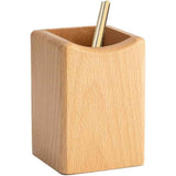 Wood Pen Holder Desk Pencil Holders Wooden Pen and Pencil Organizer Cup for Desktop Pens Stand Holder Cups,Eco Natural Color (natural wood color) In Australia - Darrahopens