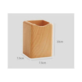 Wood Pen Holder Desk Pencil Holders Wooden Pen and Pencil Organizer Cup for Desktop Pens Stand Holder Cups,Eco Natural Color (natural wood color) In Australia - Darrahopens