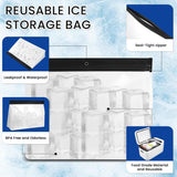 2pcs Reusable Ice Storage Bag - Freezer Safe Leak Proof Silicone and Plastic-Free Lunch Bag for Ice and Food Storage （Black  25.5 * 18.5 * 5CM） In Australia - Darrahopens