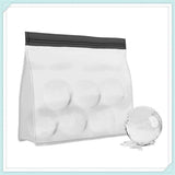 2pcs Reusable Ice Storage Bag - Freezer Safe Leak Proof Silicone and Plastic-Free Lunch Bag for Ice and Food Storage （Black  25.5 * 18.5 * 5CM） In Australia - Darrahopens