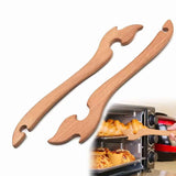 2pcs  Wood Oven Rack Puller Long Handle Oven Stick for Kitchen Appliances Baking Cooking Toaster Air Fryer Accessories In Australia - Darrahopens
