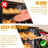 2pcs  Wood Oven Rack Puller Long Handle Oven Stick for Kitchen Appliances Baking Cooking Toaster Air Fryer Accessories In Australia - Darrahopens