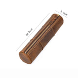 Brown  Pencil Case, Makeup & Stationery Bag, Zipper Pouch for Daily Essentials, Compact & Stylish Cosmetic Pouch, Multifunctional Storage Organizer, In Australia - Darrahopens