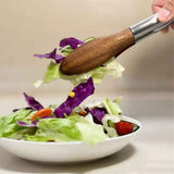 Wooden Tongs for Cooking, Multi-Purpose for Tossing Salads, Grilling, Flipping Food & Serving Bread - Strong Grip Walnut Wood Tips, Heat Resistant & Non-Deforming (9inch) In Australia - Darrahopens