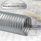 Pellet Stove Fresh Air Intake Kit, Outside Cold Air Kit for Pellet Stove Pipe, Aluminum Flex Vent Pipe for Corn with Wall Plate Screen & Screw Hose Clamps In Australia - Darrahopens