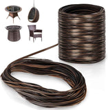120Ft Wicker Repair Kit, Rattan Patio Chair Sofas Furniture Repair Supplies, Coffe Brown Exlong Weaving Webbing Replacement Part for Outdoor Lawn Furniture（brown） In Australia - Darrahopens