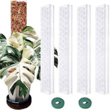 4 Pack Stackable Plastic Moss Poles for Indoor Climbing Plants -Plant Support Stakes for  Indoor Garden Poles for Vertical Growth & Moss Wrapping In Australia - Darrahopens