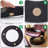 Non Skid Rubber Furniture Pads for Recliners, Furniture Grippers, Gripper Pads, Anti Slide Furniture Pads Hardwood Floor Protector, Fits Recliners, Swivel Chairs (25.2’’ Outside Diameter) In Australia - Darrahopens