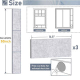 Insulated Foam Panels for Portable AC Window Seal Kit, Sturdy & Thick Air Conditioner Insulating Panel, Adjustable AC Window Seal Panels for Seal Heat, Reduce Noise, 3 Pack In Australia - Darrahopens