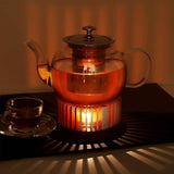 Teapot Warmer,Durable Tea Warmer for Heating Tea, Coffee, Milk & Food, Made Aluminum & Wood, Compatible with Most Standard Teapots In Australia - Darrahopens