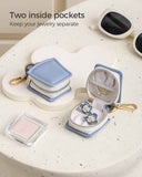 2pcs Ring holder Keychain for jewelry,Portable Mini Gym Travel Jewelry Case for Earrings, Rings, Necklaces Man and Women (Blue) In Australia - Darrahopens