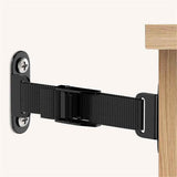 Anti Tip Furniture Anchors (2 Sets),Heavy Duty Furniture Wall Anchor,Adjustable Earthquake Straps,Furniture Anchors for Baby Proofing,Black In Australia - Darrahopens