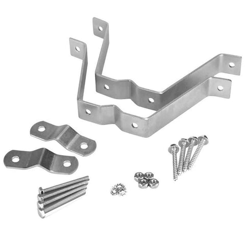 2 Pack 4” Heavy-Duty Wall Mount Pair with Brackets & Lag Bolts for TV Antenna Mast Heavy-Duty Wall Mount Pair In Australia - Darrahopens