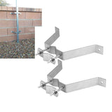 2 Pack 4” Heavy-Duty Wall Mount Pair with Brackets & Lag Bolts for TV Antenna Mast Heavy-Duty Wall Mount Pair In Australia - Darrahopens