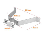 2 Pack 4” Heavy-Duty Wall Mount Pair with Brackets & Lag Bolts for TV Antenna Mast Heavy-Duty Wall Mount Pair In Australia - Darrahopens