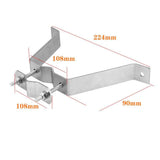2 Pack 4” Heavy-Duty Wall Mount Pair with Brackets & Lag Bolts for TV Antenna Mast Heavy-Duty Wall Mount Pair In Australia - Darrahopens