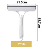 3 in 1 Window Cleaning Scraper, Cleaner Window Squeegee with Sprayer, Squeegee and Scrubber Spray Bottle Window Squeegee for Shower Glass,Mirrors(Yellow+White) In Australia - Darrahopens