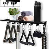 Floating Shelf Home Gym Weight wall Storage Equipment Hanger Metal Rack Holder Wall Mount with Hooks T-Lock Adapters Bracket Hanger Workout In Australia - Darrahopens