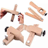 Leather Strap Cutter, Strip and Strap Leather Wood DIY Craft Hand Cutting Tool Adjustable In Australia - Darrahopens