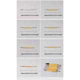 11 Pcs Pottery & Clay Sculpting Tools, Double-Sided, Ceramics Tools Smooth Wooden Handles for Trimming, Embossing Pattern. In Australia - Darrahopens