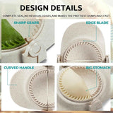 Dumpling Maker Dumpling Skin Maker Kitchen Small Tool Dumpling Mold Home Manual Dumplings（Small size beige） In Australia - Darrahopens