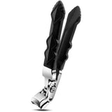 Black Long Handle Non-Slip Toenail Clippers for Seniors Thick Toenails, Heavy Duty Large Ergonomic Unique Professional Angled Head Curve Sharp Toe Finger Nail Clipper , 2 PCS In Australia - Darrahopens