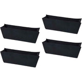 Non-Woven Hanging Flower Plant Box Liner for Trough Shaped Wall and Deck Mount Planters,Indoor and outdoor plant pots(4Pack, 24in) In Australia - Darrahopens
