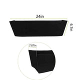 Non-Woven Hanging Flower Plant Box Liner for Trough Shaped Wall and Deck Mount Planters,Indoor and outdoor plant pots(4Pack, 24in) In Australia - Darrahopens