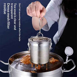 Stainless Steel Spice Infuser Basket with Chain Hook, Extra Fine Mesh Soup Strainer for Cooking, Seasoning, and Brewing Tea,（8*9cm） In Australia - Darrahopens
