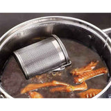 Stainless Steel Spice Infuser Basket with Chain Hook, Extra Fine Mesh Soup Strainer for Cooking, Seasoning, and Brewing Tea,（8*9cm） In Australia - Darrahopens
