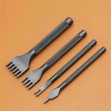 3mm Leather Craft Tools Set 1/2/4/6Prong DIY Diamond Stitching Leather Punch, Tapered Punch with Inner Teeth Polishing for Smooth Labor-Saving Operation In Australia - Darrahopens