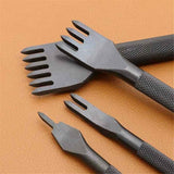 3mm Leather Craft Tools Set 1/2/4/6Prong DIY Diamond Stitching Leather Punch, Tapered Punch with Inner Teeth Polishing for Smooth Labor-Saving Operation In Australia - Darrahopens