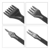 3mm Leather Craft Tools Set 1/2/4/6Prong DIY Diamond Stitching Leather Punch, Tapered Punch with Inner Teeth Polishing for Smooth Labor-Saving Operation In Australia - Darrahopens