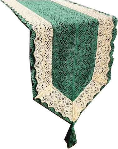 Table Runners,Table Runner, Lace Hollow , TV Cabinet, Shoe Cabinet, Cover and Dining Table, Suitable for Country Table Decoration(30*100cm) In Australia - Darrahopens