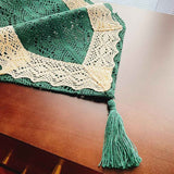 Table Runners,Table Runner, Lace Hollow , TV Cabinet, Shoe Cabinet, Cover and Dining Table, Suitable for Country Table Decoration(30*100cm) In Australia - Darrahopens