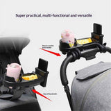 Universal Stroller Snack Tray, 3 in 1 Stroller Cup Holder with Phone Holder and Silicone Flexible Arms Grip, Stroller Tray Attachment In Australia - Darrahopens