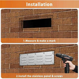 Stainless steel ventilation board, heated kang exhaust board, grill ventilation cover, suitable for outdoor kitchen ventilation openings with screens In Australia - Darrahopens