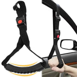 2pcs Car Safety Grab Bar for Adults, Seniors, and Elderly, Ergonomic Vehicle Support Handle with Adjustable Strap and Non-Slip Rubber Grip, Automotive Standing and Mobility Aid（black） In Australia - Darrahopens