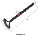2pcs Car Safety Grab Bar for Adults, Seniors, and Elderly, Ergonomic Vehicle Support Handle with Adjustable Strap and Non-Slip Rubber Grip, Automotive Standing and Mobility Aid（black） In Australia - Darrahopens