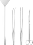 4pcs  Aquarium Tweezers Scissors Spatula, Stainless Steel Aquatic Plants Aquascaping Tools Set for Fish Starter Kits, Aquariums Tank and Terrarium