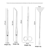 4pcs  Aquarium Tweezers Scissors Spatula, Stainless Steel Aquatic Plants Aquascaping Tools Set for Fish Starter Kits, Aquariums Tank and Terrarium In Australia - Darrahopens