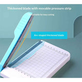 Paper Cutter Mini Paper Trimmer Guillotine Cutter 6 Inch Grid Line Panel Scale Paper Cutter for Craft Paper Photos Cards Scrapbooking Office Home Supplies(Blue+White) In Australia - Darrahopens