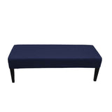 Dining Room Bench Covers - Stretch polyester Upholstered Seat Cushion Slipcovers for Kitchen Bench Seat Protector (Navy) In Australia - Darrahopens