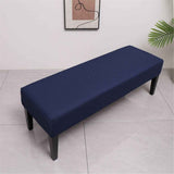 Dining Room Bench Covers - Stretch polyester Upholstered Seat Cushion Slipcovers for Kitchen Bench Seat Protector (Navy) In Australia - Darrahopens